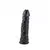Dildo de silcona clasica color negro con ventosa 