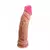 Dildo con ventosa de silicona simil piel texturado 