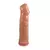 Dildo de silicona clasica con ventosa texturado 
