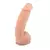 Dildo de silicona con testiculos y ventosa de silicona simil piel 
