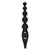 Vibrador anal recargable ST Vibrador Anal Varita Karlos 2 de color negro, con diseño de cuentas y botón de encendido.