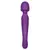 Vibrador masajeador de succión Ana 8 en color púrpura, con diseño ergonómico y cabeza redondeada.