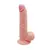 Dildo realístico de 9 pulgadas con aspecto de piel real, color carne, con base para sujeción.