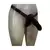 Dildo de silicona  clasica con forma acanalada con arnes regulable incluido color negro