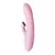 Vibrador estimulador de succión Ana 3 en color rosa, con diseño ergonómico y detalles en relieve.