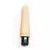 Vibrador de silicona realístico color nude, con base negra, ideal para juguetes y accesorios íntimos.