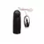 Vibrador bullet huevito con cable, control remoto y diseño metálico, ideal para juguetes íntimos.