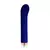 Vibrador recargable azul para estimulación del punto G, con diseño moderno y elegante.