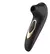 Succionador de Clitoris Pro de silicona color negro y detalles en dorado 