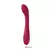 Vibrador estimulador para el punto G, de color rojo y diseño ergonómico, recargable.