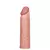 Funda peneana Lovetoy X-Tender en color piel, diseñada para aumentar el tamaño y mejorar la experiencia sexual.