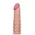 Funda peneana Lovetoy X-Tender en color piel, con texturas y relieve para mayor estimulación.