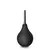 Ducha anal fácil de limpiar enema de color negro, con diseño ergonómico y boquilla alargada.