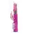 Vibrador Rabbit Rotador 1 color rosa con diseño texturizado y control de funciones.