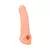 Funda peneana de silicona color piel, diseñada para mejorar la experiencia sexual.