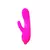 Vibrador Rabbit de silicona en color rosa, diseñado para uso personal.