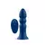 Vibrador anal prostático Jimy 4 de color azul con control remoto