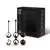 Kit de vibradores Kegel Luxury Control 2 de ST, incluye bolas chinas en colores negro y dorado.