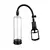 Bomba peneana de vacío de color negro con manguera flexible y cilindro transparente. Ideal para juguetes y accesorios íntimos.