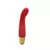 Vibrador estimulador de punto G Nasty 5 de color rojo con detalle dorado en la base.