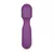 Vibrador masajeador Wand Laura en color púrpura, con diseño ergonómico y cabeza redondeada.