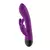 Vibrador de estimulacion para el punto G y clitoris con forma de conejo en la parte clitorial 