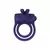 Anillo vibrador dual de silicona morado con diseño de conejo, ideal para la estimulación sexual.