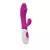 Vibrador Rabbit Fiorella en color rosa, diseñado para estimulación dual, con un cuerpo suave y contornos ergonómicos.