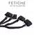 Kit de sujeción fetiche con correas y hebillas negras.
