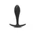 Plug anal mediano de color negro, diseñado para el placer anal, con una forma ergonómica y base ancha para mayor seguridad.