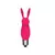 Vibrador bullet estimulador de clítoris mini en forma de conejo, color rosa.