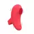 Vibrador estimulador clítoris Finger Vibe 9 en color rojo, con textura en la parte superior y diseño ergonómico.