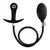 Plug anal inflable con vibrador, diseñado para la estimulación anal, con un sistema de inflado y control de vibración.