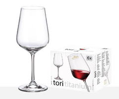 Copa Tori Vino Cristal BOHEMIA x6