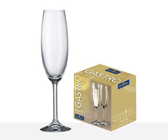 Copa Champagne Gastro Cristal BOHEMIA x6