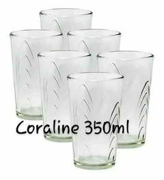 Vaso vidrio transparente CORALINE DURAX (x24)