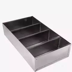 Cubiertero 3 divisiones acero inox ACERMEL en internet