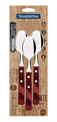 Cuchara mesa Polywood blister x 3 unidades