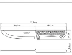 Cuchillo de cocina 6" linea Universal Tramontina - comprar online