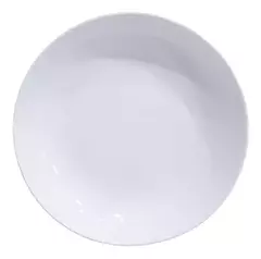 Platos Vidrio templado Blanco linea Blanc NADIR
