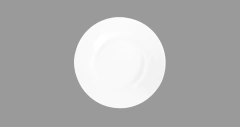 Platos vidrio templado Blanco linea MENU NADIR