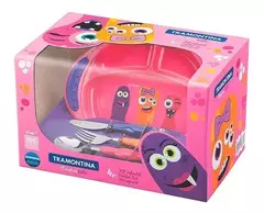 Kit infantil 4 piezas Kids linea Monster Tramontina en internet