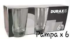 Vaso vidrio transparente PAMPA DURAX - comprar online