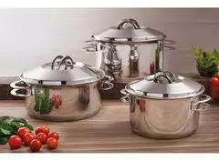 Bateria de cocina 3 piezas triple fondo SOLAR Tramontina - comprar online