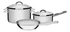 Bateria de cocina 3 piezas SOLAR Tramontina - comprar online