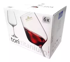 Copa Tori Titanium Vino Cristal BOHEMIA x6 - comprar online