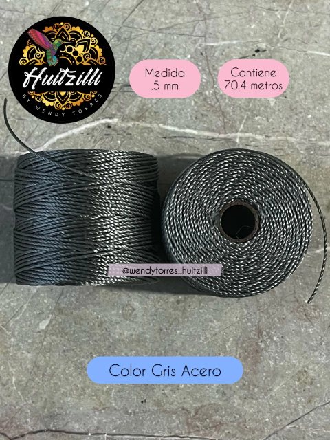 Cordon Nylon Gris Acero