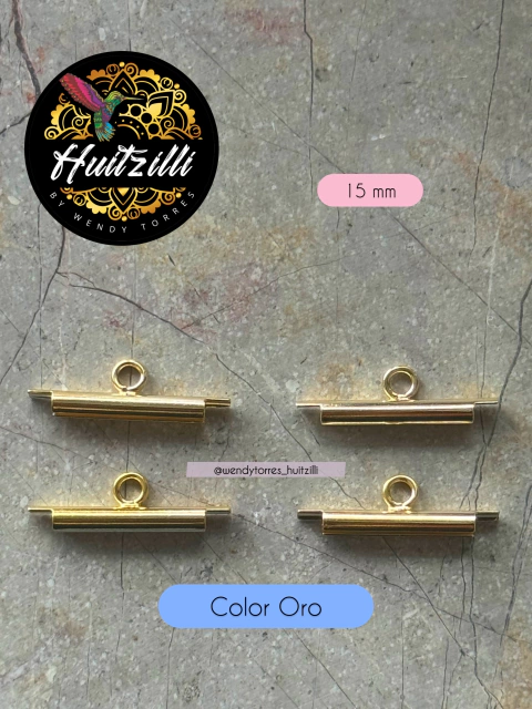 Terminal Miyuki 15 mm color oro