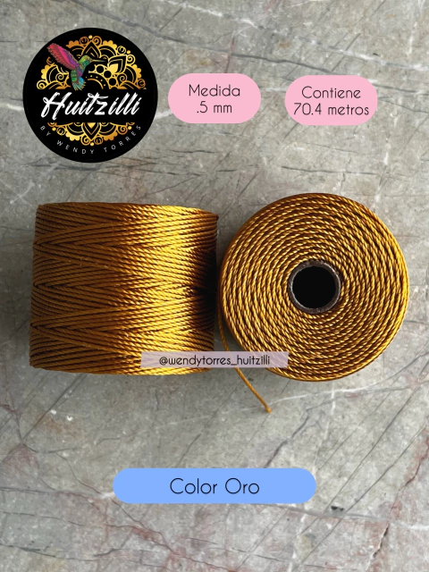 Cordon Nylon Oro