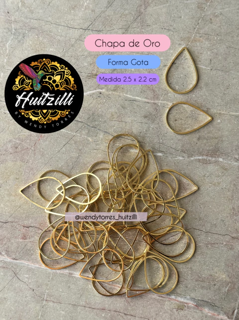 Base para miyuki Chapa de oro Gota